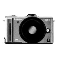 Panasonic DMC-GF1K-K - Lumix Digital Camera Operating Instructions Manual