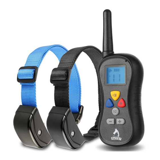 Patpet dog outlet training collar manual