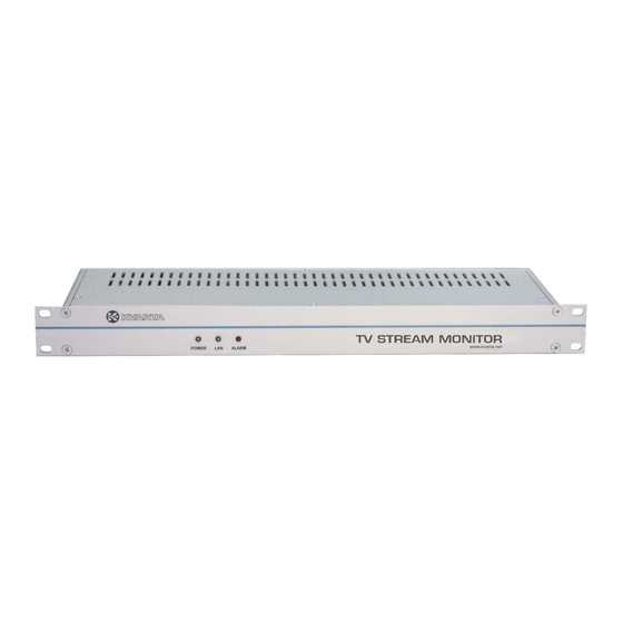 Kvarta TV STREAM MONITOR User Manual