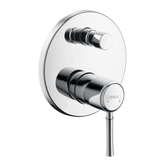 Hans Grohe Talis Classic Assembly And Use Instructions