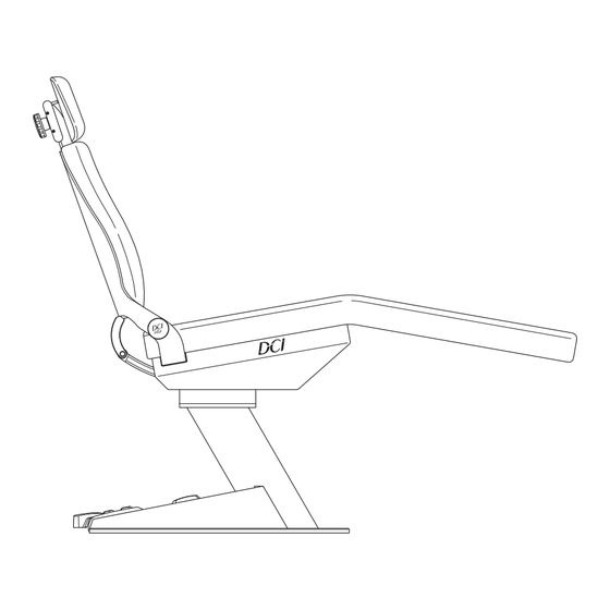 DCI Edge ORTHODONTIC CHAIR Installation Instructions Manual