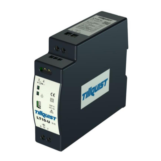 TILLQUIST LT10 User Manual