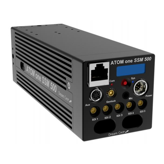 Dream Chip ATOM one SSM500 Operational Manual