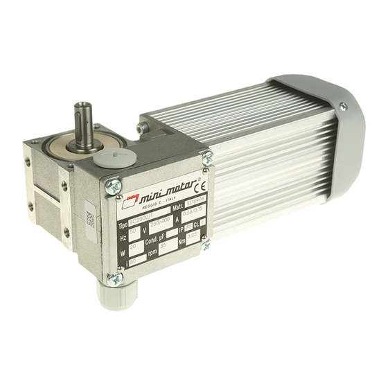Mini Motor AM-AC Series Use And Maintenance Manual