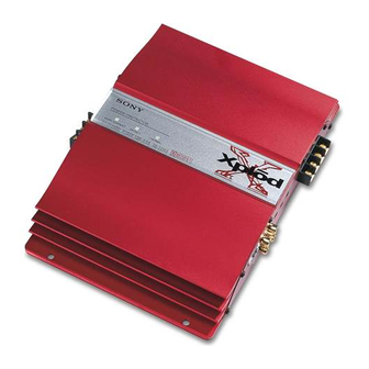 Sony XM-552HX Manuals