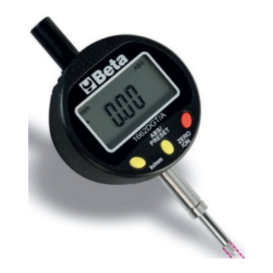 Beta 1662DGT/A Instructions For Use Manual