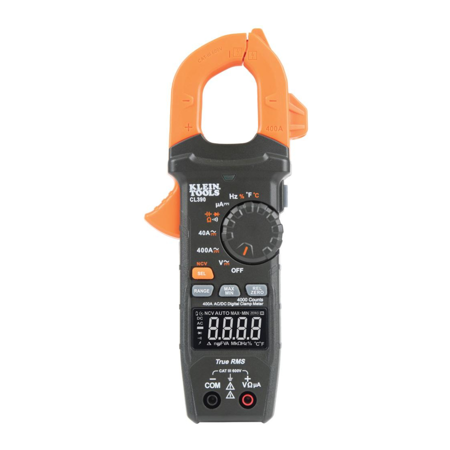 Klein Tools CL390 Manual