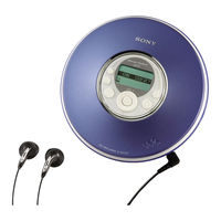 Sony D-NF420PS - Portable Cd Player Installation & Operating Manual