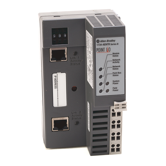 Allen-Bradley 1734-AENTR EtherNet/IP adapter User Manual | ManualsLib