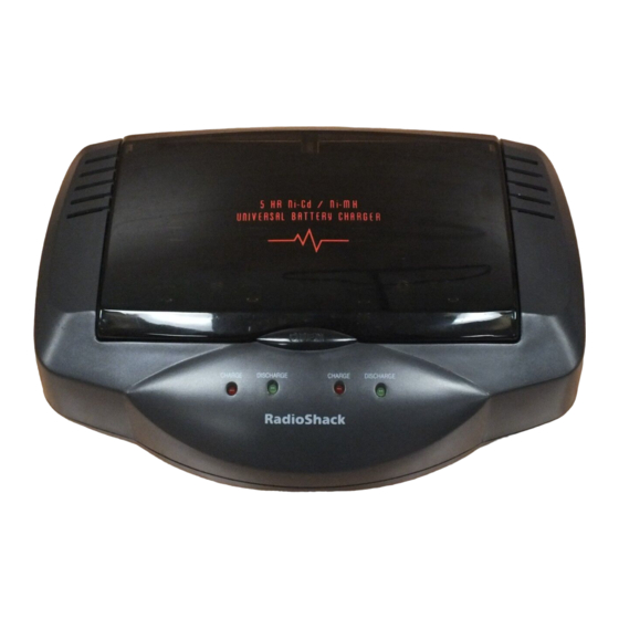 Radio Shack Ni-Cd Instruction Manual