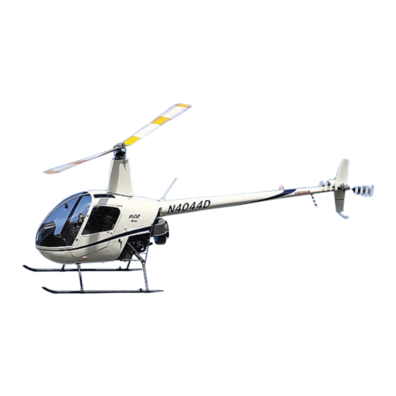 Robinson R22 Maintenance Manual And Instructions For Continued Airworthiness