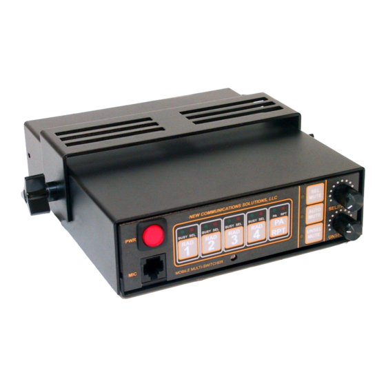 NCS -C250C Instruction Manual