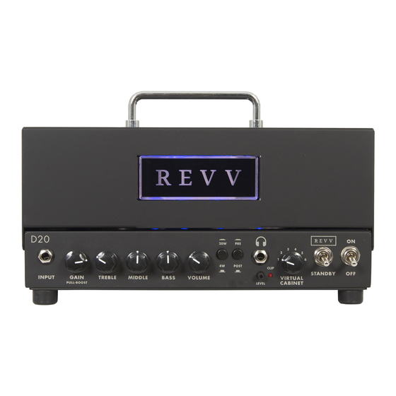 REVV D20 Owner's Manual
