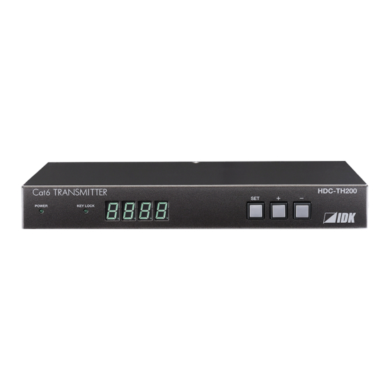 IDK HDC-TH200 User Manual
