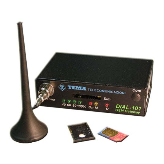 tema DIAL-101A Technical Installation Manual