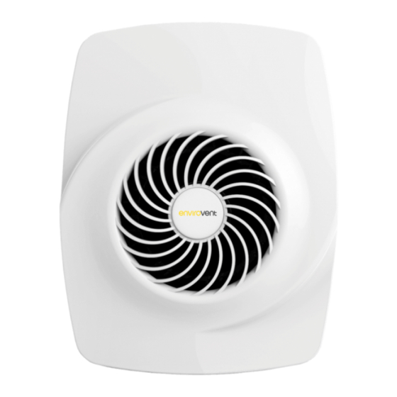 Envirovent fliterless infinity fan 230v Installation Manual