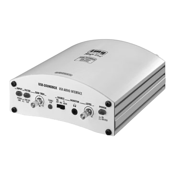 IMG STAGE LINE USB-SOUNDBOX Instruction Manual