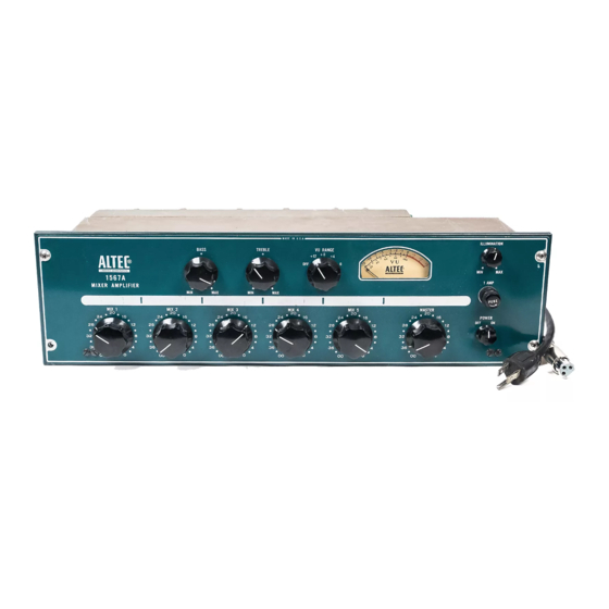 Altec 1567A Manuals