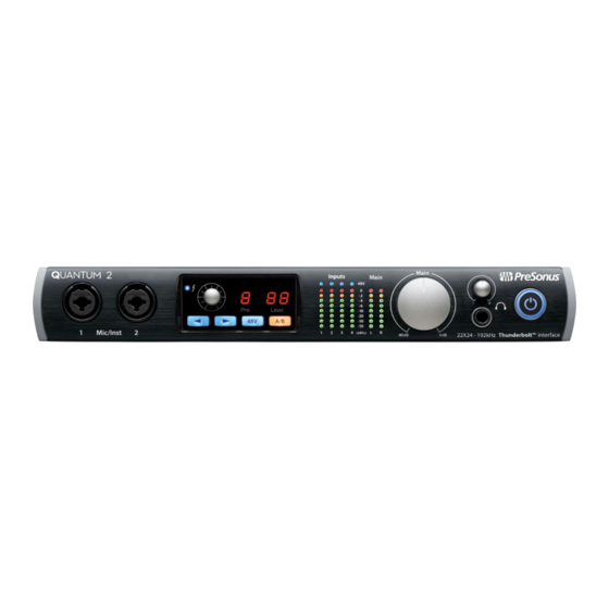 PRESONUS QUANTUM 2 Manual