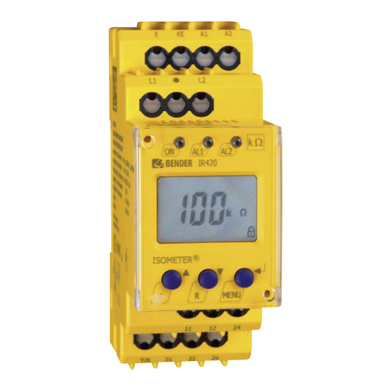 Bender ISOMETER IR420-D6 Manual