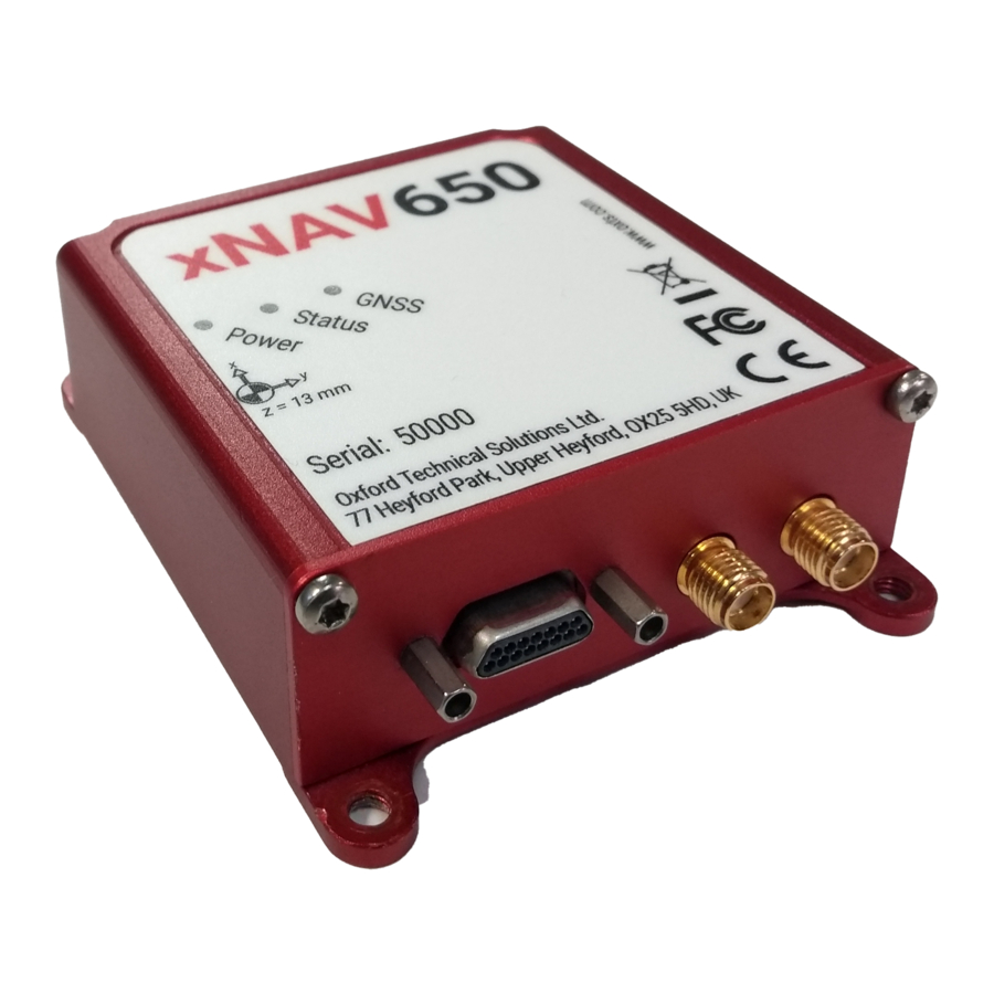 OXTS xNAV650 Hardware Manual