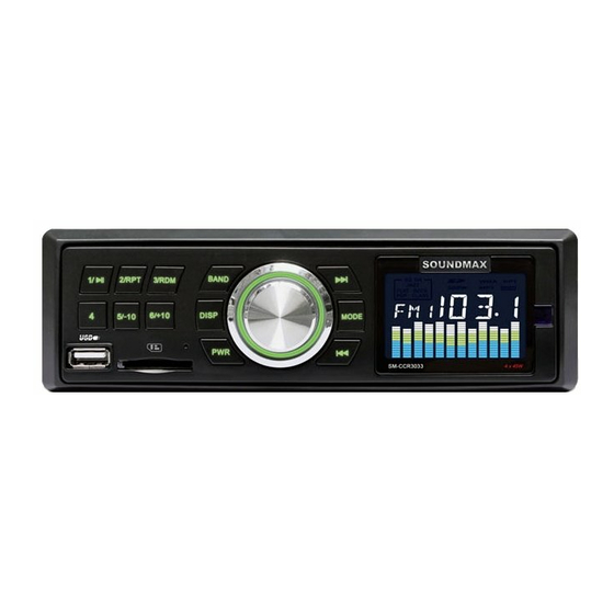 SoundMax SM-CCR3033 Instruction Manual