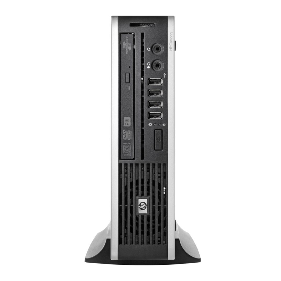 HP 8000f - Elite Ultra-slim Desktop PC Manuals