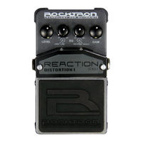 Rocktron Reaction Distortion 1 Instruction Manual
