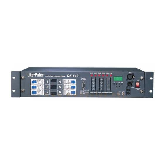 Lite-Puter DX-610 User Manual