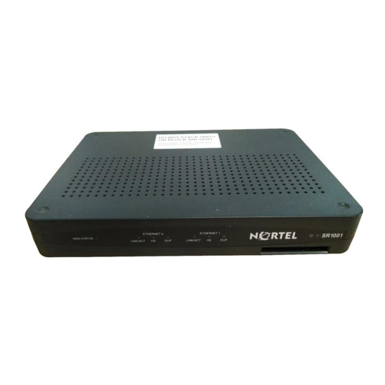 Nortel SR1001 Installation Manual