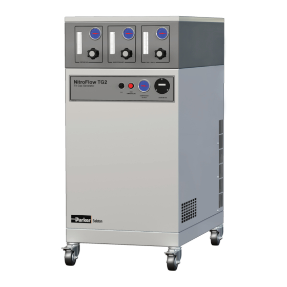 Parker Balston NitroFlow TG2 Series Installation, Operation And Maintenance Manual