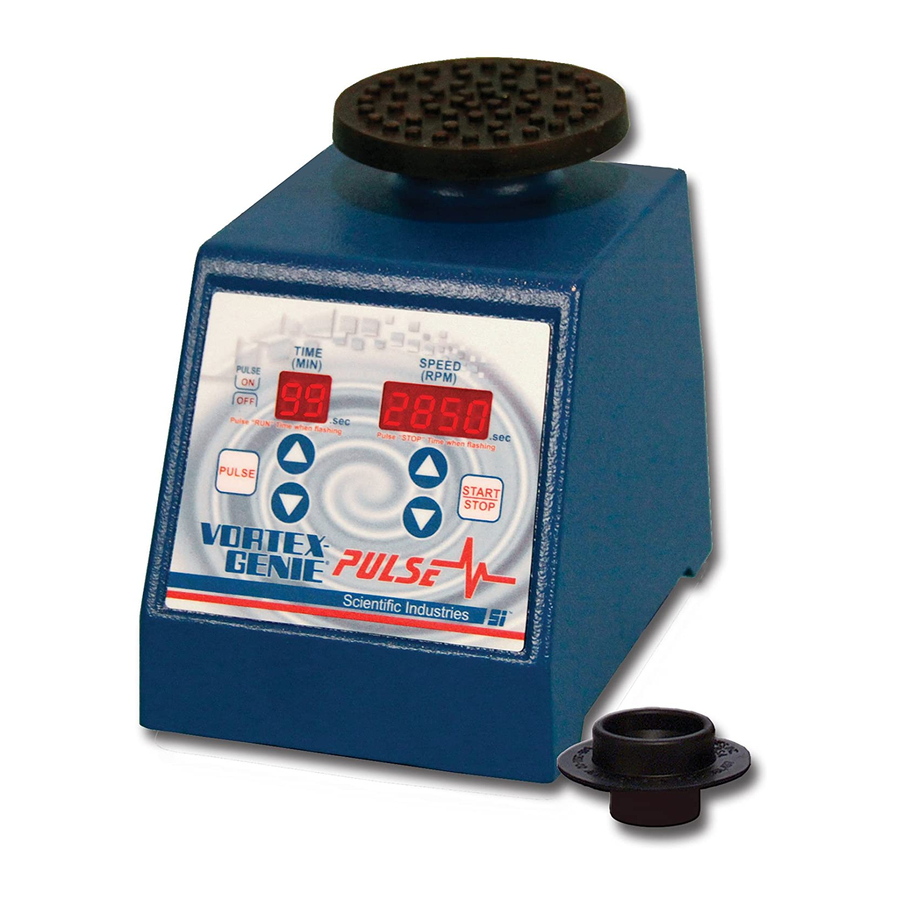 Scientific Industries VORTEX-GENIE PULSE Quick Start Manual