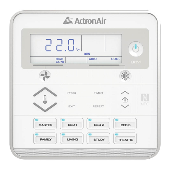 ActronAir LC7-2W Installation Instructions Manual