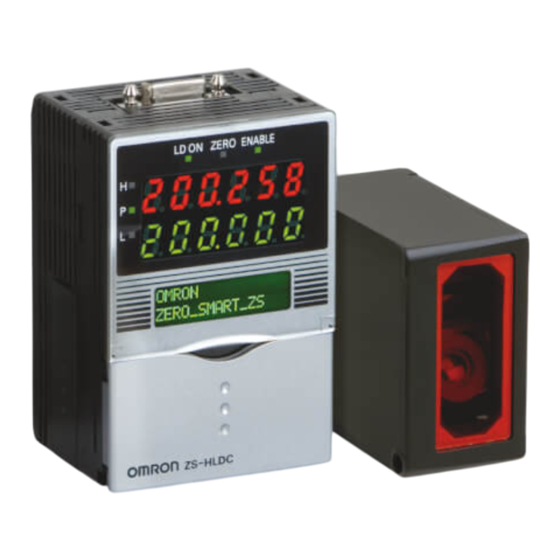 Omron ZS-HL Series User Manual
