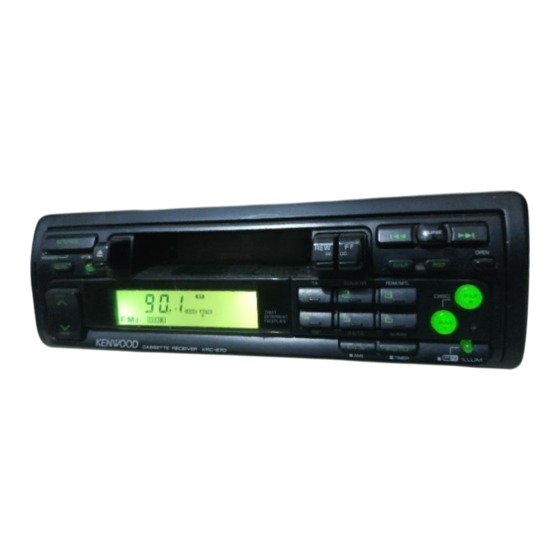 Kenwood KRC-870 Instruction Manual