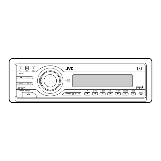 JVC KD-S51 Instructions Manual