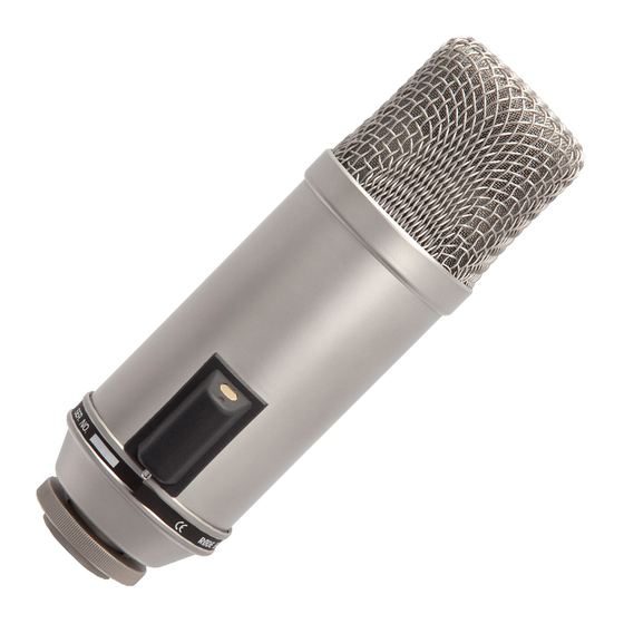 RODE Microphones Broadcaster Manuals