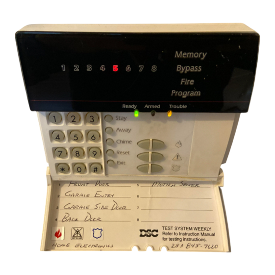 DSC Power632 PC1555 Instruction Manual
