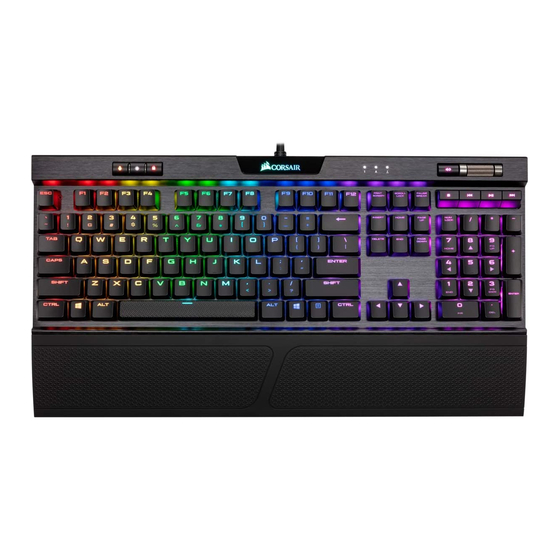Corsair k70 keyboard manual manualslib