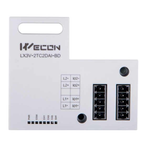 Wecon LX3V-2TC2DAI-BD User Manual