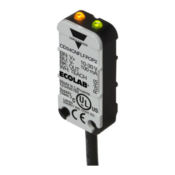 CARLO GAVAZZI CD34CNFLF Series Quick Manual