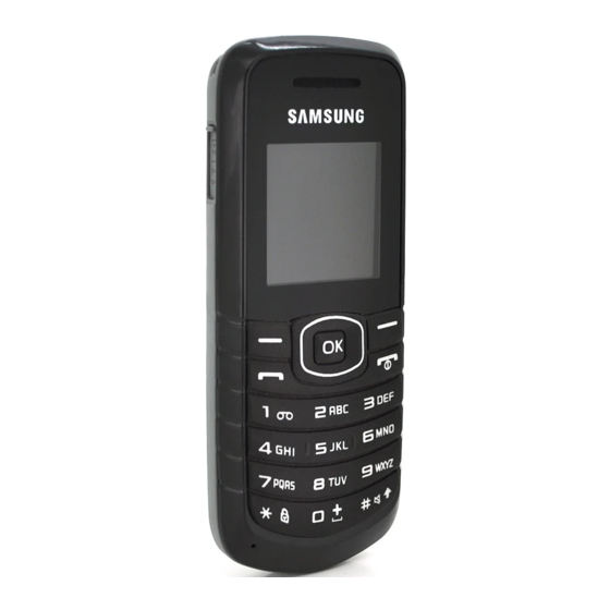 Samsung GT-E1080 User Manual