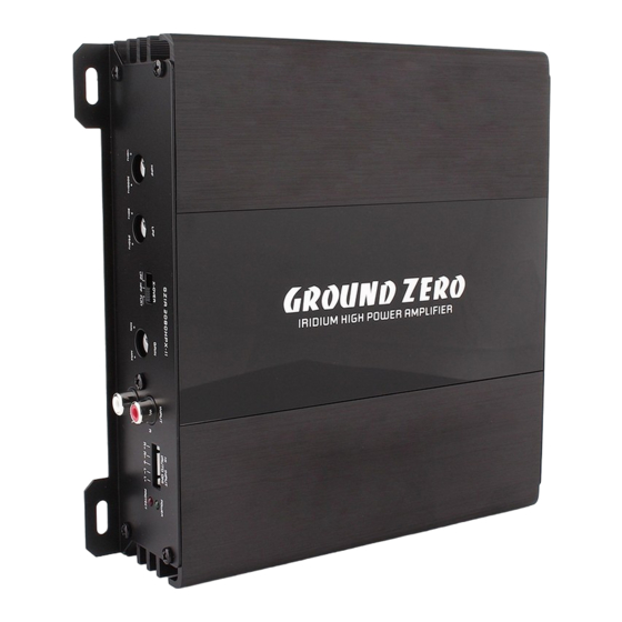 Ground Zero GZIA 4115HPX-B Owner's Manual