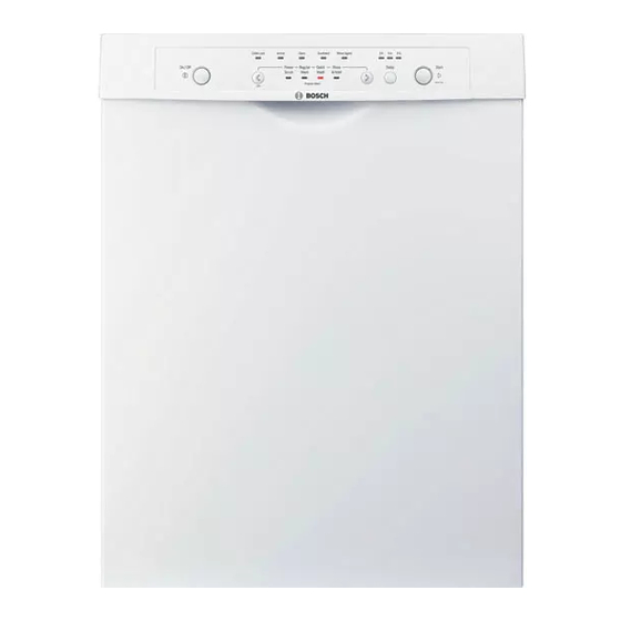 Bosch SHE4AM02UC - Ascenta Dishwasher With 4 Wash Cycles Installation Instructions Manual