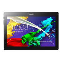 Lenovo TAB 2 A10-70L Safety, Warranty & Quick Start Manual