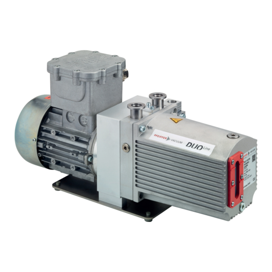 Pfeiffer Vacuum DUO 11 ATEX Operating Instructions Manual