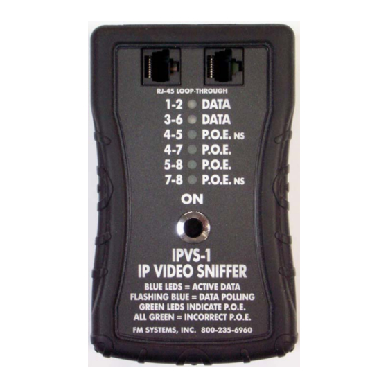 FM Systems IPVS-1 Instruction Book