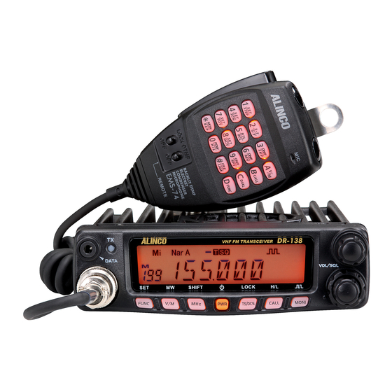 Alinco DR-138HT User Manual