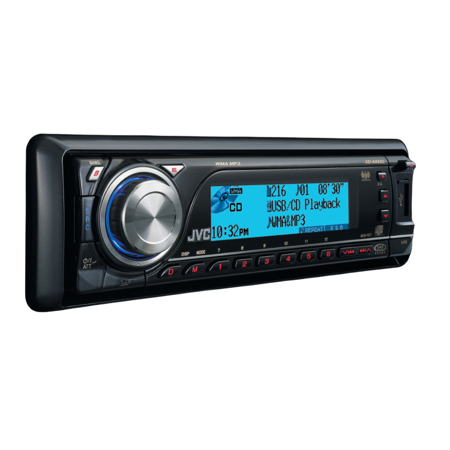 JVC KD-AR880 Instructions Manual