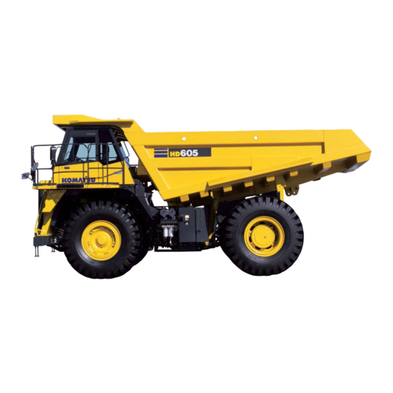 Komatsu HD605-7R Brochure